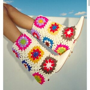 Azalea Wang Delwyn Crochet Bootie 8